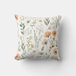 Pastell-Wildblumen Kissen