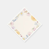Pastell-Wildblumen-Papier-Serviette Serviette (Ecke)