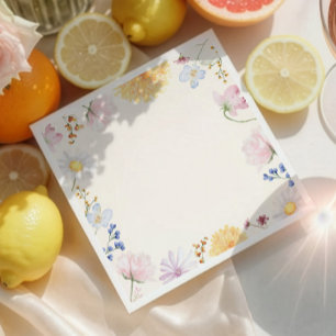Pastell-Wildblumen-Papier-Serviette Serviette