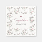 Pastell-Wildblumen Serviette (Vorderseite)