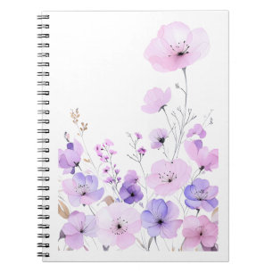 Pastell-Wildblumengarten - Sanfte blumige Blüte Notizblock