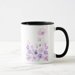 Pastell-Wildblumengarten - Sanfte blumige Blüte Tasse