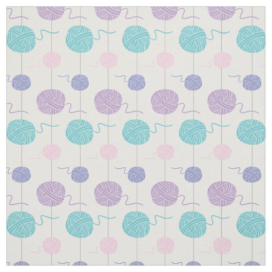 Pastell-Yarn-Ball-String-Muster Stoff (Muster)