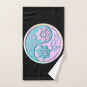 Pastell Yin Yang Badhandtuch Set (Handtuch)
