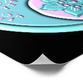 Pastell Yin Yang Poster (Ecke)