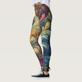 Pastell Zeichnend Abstrakt Bio Bubbly farbig Leggings (Links)