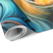 Pastell Zeichnend Abstrakte, blubbly Bio farbig Geschenkpapier (Rolleneckpunkt)