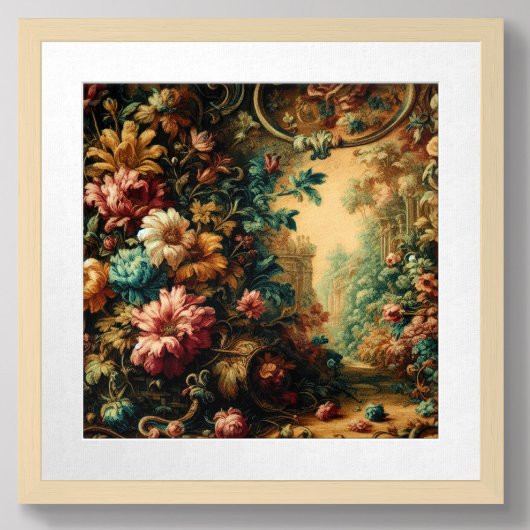 Pastell Zeichnend antikes Tapisserie Poster