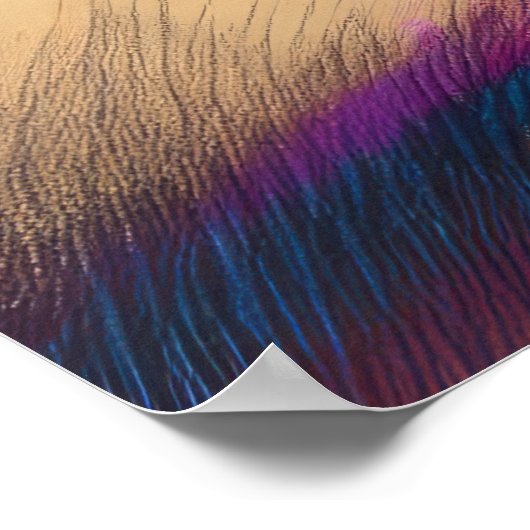 Pastell Zeichnend farbiges Glas Kunst Stücke Poster (Ecke)