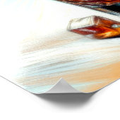 Pastell Zeichnend Glas Liquor Crystal Decanter Poster (Ecke)