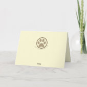 Pastell Zeichnend Schokolade Labrador Grußkarte Karte (Rückseite)