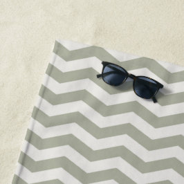 Pastell-Zickzack-Streifen geometrischer Chevron Strandtuch