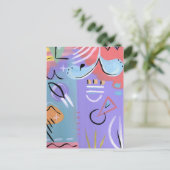 Pastella Postkarte (Stehend Vorderseite)