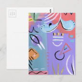 Pastella Postkarte (Vorne/Hinten)