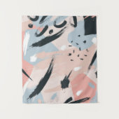 Pastellabstraktion Wandteppich (Vorderseite)