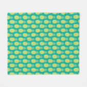 Pastellananas Fleecedecke (Vorderseite (Horizontal))