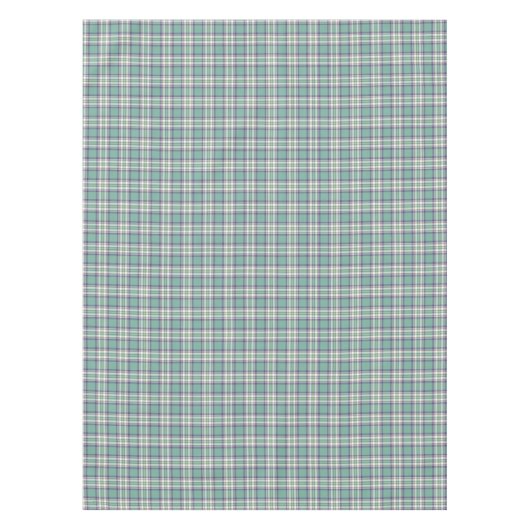 Pastellaqua-, Lila und Gelbeskariertes Tischdecke (Vorderseite)