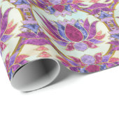 PastellAquarell-Lotus-Symbol Geschenkpapier (Rolleneckpunkt)