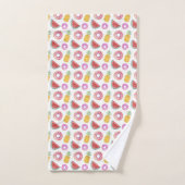 PastellAquarell-Pool-Floss-Muster Badhandtuch Set (Handtuch)