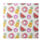 PastellAquarell-Pool-Floss-Muster Fliese (Vorderseite)