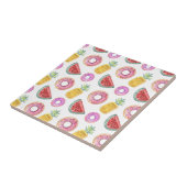 PastellAquarell-Pool-Floss-Muster Fliese (Seite)