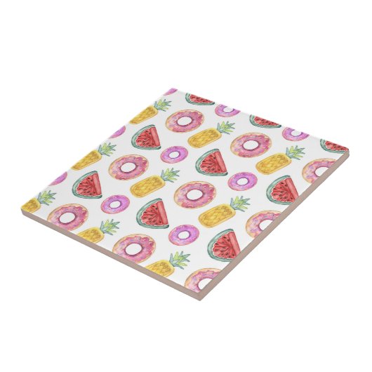 PastellAquarell-Pool-Floss-Muster Fliese (Seite)