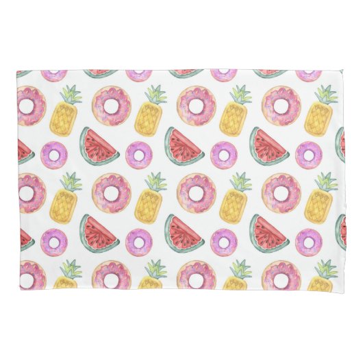 PastellAquarell-Pool-Floss-Muster Kissenbezug (Vorderseite-Links)