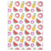 PastellAquarell-Pool-Floss-Muster Klemmbrett (Rückseite)