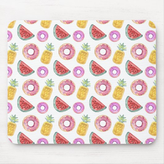 PastellAquarell-Pool-Floss-Muster Mousepad (Vorne)