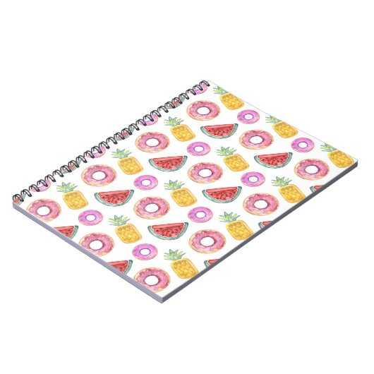 PastellAquarell-Pool-Floss-Muster Notizblock (Linke Seite)