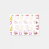 PastellAquarell-Pool-Floss-Muster Post-it Klebezettel (Vorderseite)