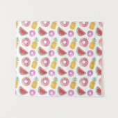 PastellAquarell-Pool-Floss-Muster Wandteppich (Vorderseite (Horizontal))