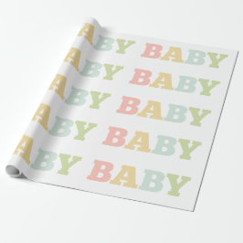 Pastellbaby-Packpapier, Babyparty Geschenkpapier