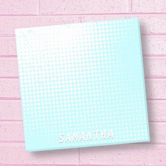 Pastellbabyblau-Halbtongefälle individuelle Name Post-it Klebezettel