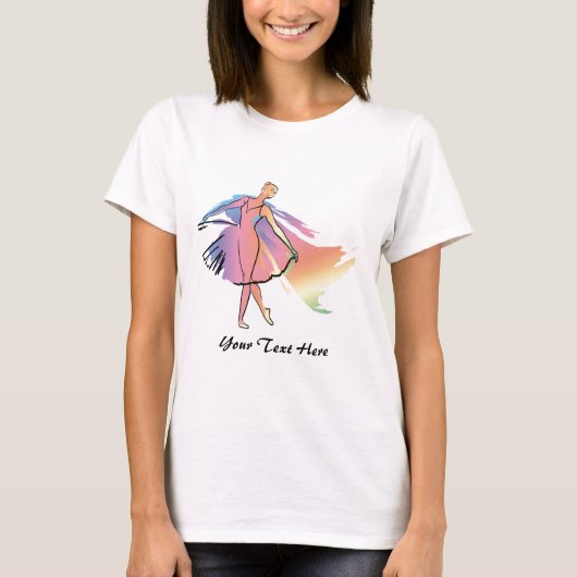 Pastellballerina (kundengerecht) T-Shirt (Vorderseite)