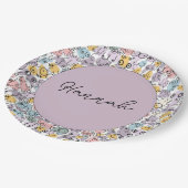 Pastellballon Pappteller (Schrägansicht)