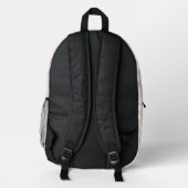 Pastellbärparade Bedruckter Rucksack (Rückseite)