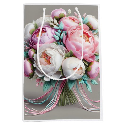 Pastellbeine, von Natasha Us Mittlere Geschenktüte (Vorderseite)