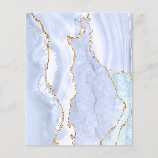 Pastellblau-Agar-Flyer Flyer (Hinten)