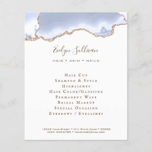 Pastellblau-Agar-Flyer Flyer (Vorne)