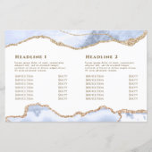 Pastellblau-Agate-Broschüre (Rückseite)