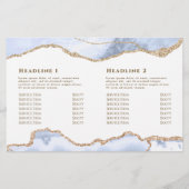 Pastellblau-Agate-Broschüre (Rückseite)