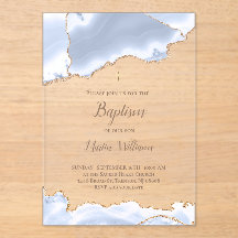 Pastellblau agate Taufe