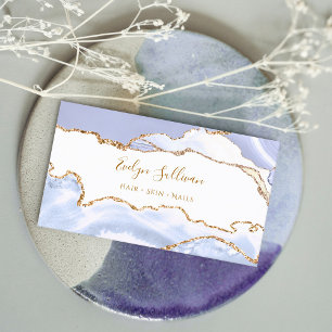 Pastellblau agierende Visitenkarte