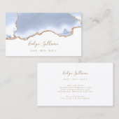 Pastellblau agierende Visitenkarte (Vorne/Hinten)