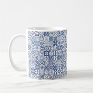 Pastellblau aus marokkanischem Kachel Kaffeetasse