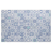 Pastellblau aus marokkanischem Kachel Stoff (Fat Quarter (45,7 x 55,9 cm))