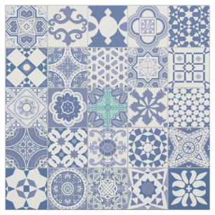 Pastellblau aus Marokko Stoff