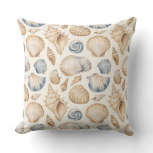 PASTELLBLAU & BEIGE TROPISCHE MEERESSCHNECKEN 