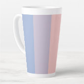 Pastellblau bis rosa Latte Tasse (Linke Ecke)